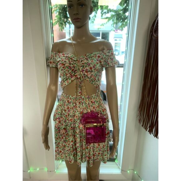 2 Piece Floral Patterned Skirt And Top Set - Picture 1 of 7